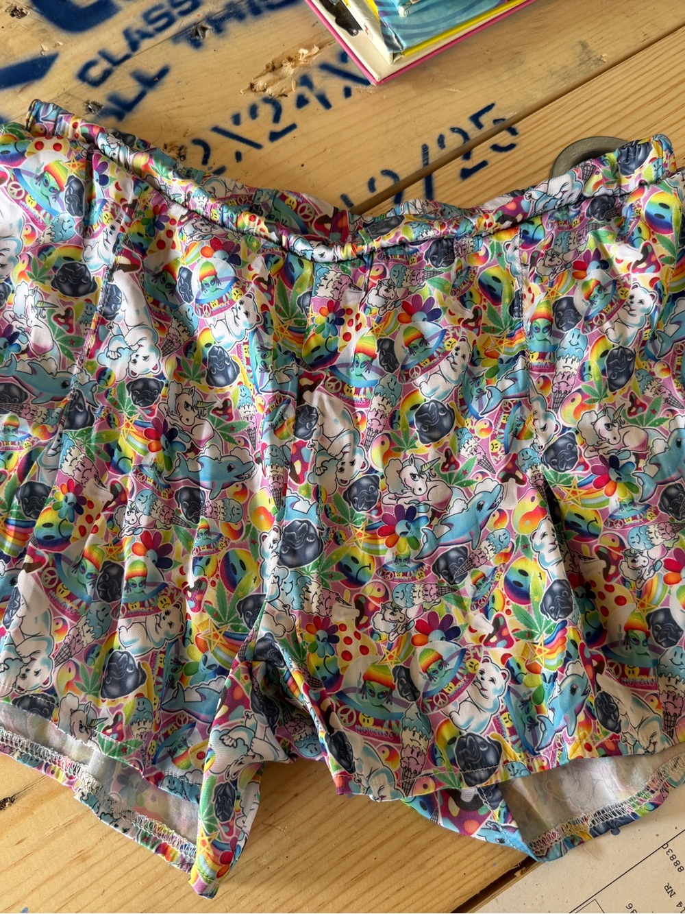 Lisa Dank Silk Sleep Shorts